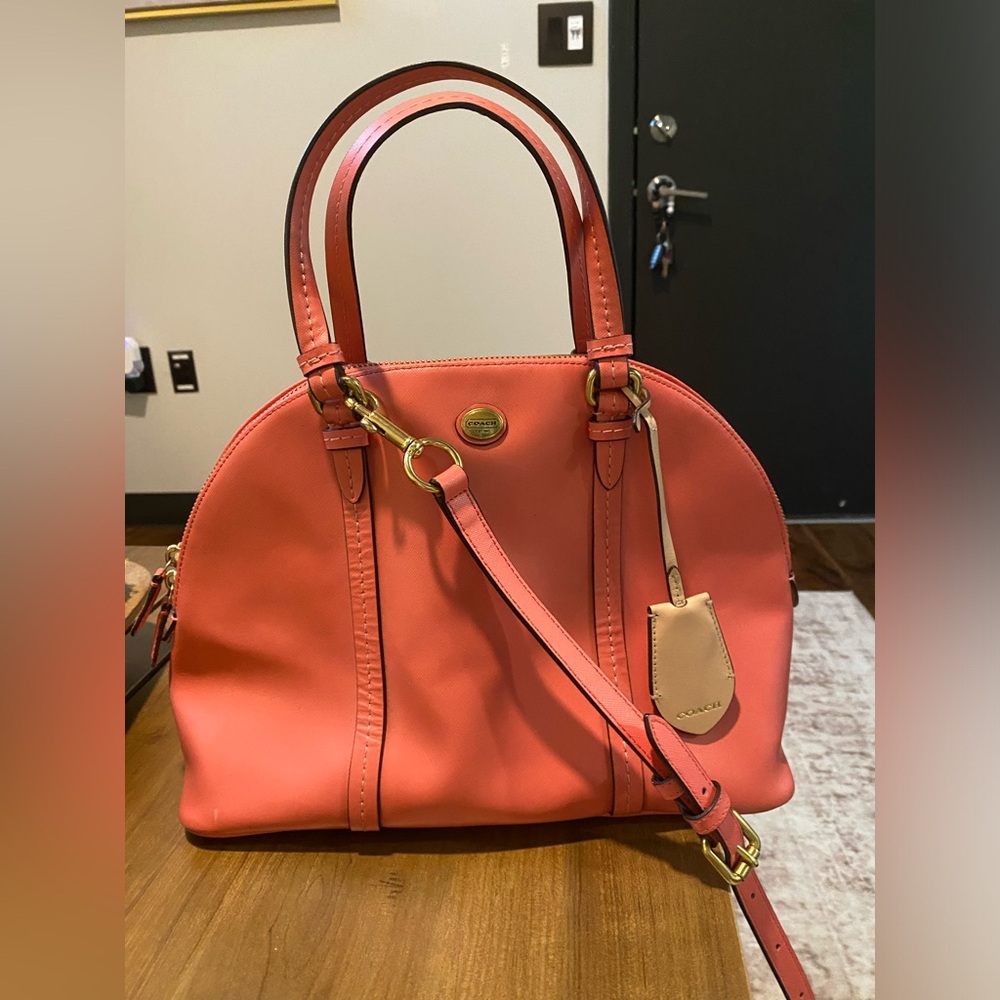 COACH Coral Dome Satchel Handbag - Picture 3 of 8